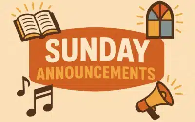 Sunday November 30, 2025 Announcements