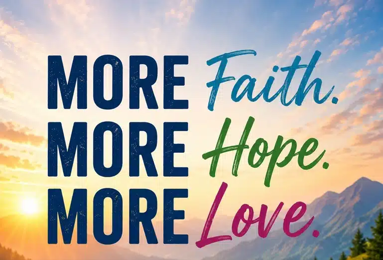 More Faith Hope Love