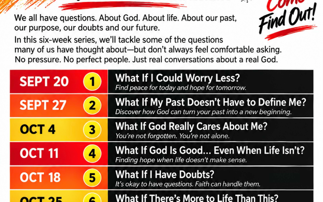 New Sermon Series – What If?