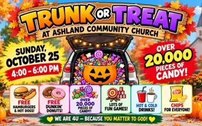 Trunk or Treat! Sunday, October 25, from 4–6 PM